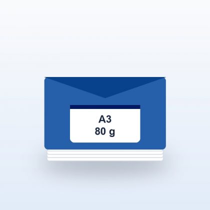 Carta A3 80 g risma 500 fogli